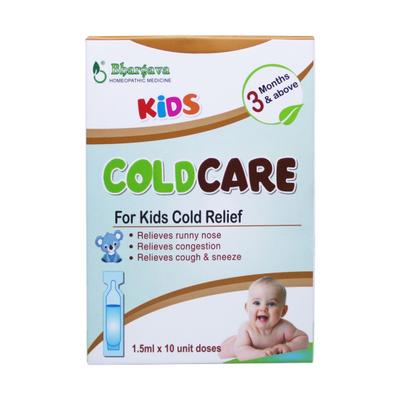 Bhargava Kids Cold Care Drops (Pack of 10 x 1.5 ml) - Homeopathic Drops