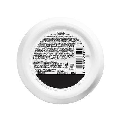 Vaseline Cloud Soft Light Moisturiser 100 Hours Non-Sticky Hydration Ceramides & Hyaluron 200 ml - Face Moisturizers