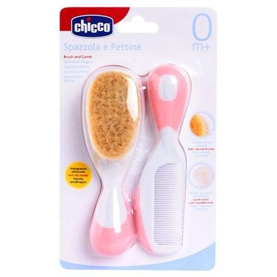 Chicco Brush and Comb - Pink - Baby Grooming