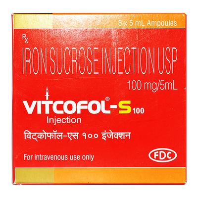 Vitcofol S 100mg Injection 5ml - Anaemia-VMA