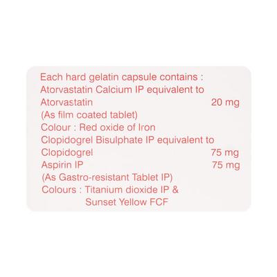 Ecosprin Gold 20mg Capsule 15'S - Blood Clot-Ant