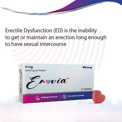 EROVIA 2 MG ORANGE FLAVOUR Sublingual Tablet 6's - Impotence/Erectile Dysfunction (Ed)