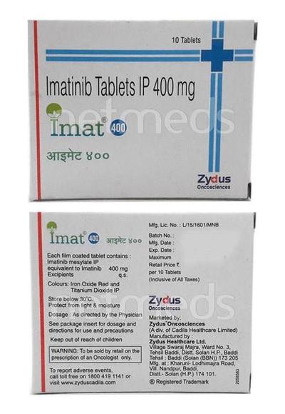 Imat 400mg Tablet 10'S - Cancer Oncology-Tar
