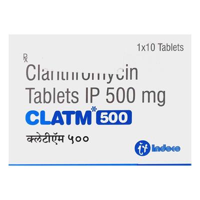 CLATM 500mg Tablet 10's - Bacterial Infections-Mac