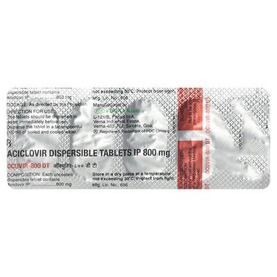 Ocuvir DT 800mg Tablet 5'S - Viral infections-Ant