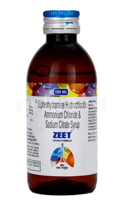 Zeet Cough Syrup 100ml - Cough And Cold-Cou