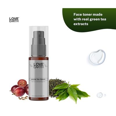 Love Earth Green Tea Toner With Richness Of Green Tea And Essential Oil 100 ml - Face Mists