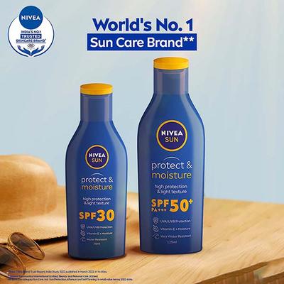 NIVEA SUNPROTECT MOISURE HIGH PROTECTION & LIGHT TEXTURE SPF30 125 ml - Lotions & Creams