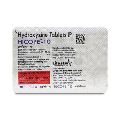 Hicope 10Mg Tablet 15's - Allergies-Ant