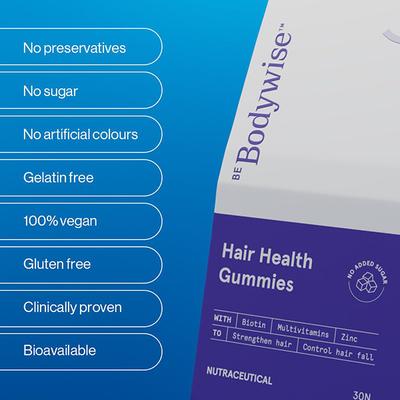 Be Bodywise Biotin Hair Gummies 30mcg 30's - Multi-Vitamins