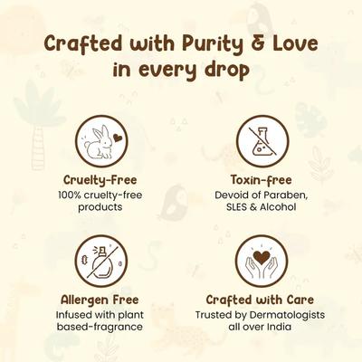 Mother Sparsh Cold-Pressed Coconut Oil for Babies 200 ml - Creams, Lotions & Oils