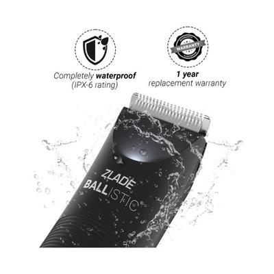 Ballistic By Zlade Lite Manscaping Full-Body Trimmer With Extra Heads For Men, 1 Trimmer + 2 Heads 375 gm - Trimmers