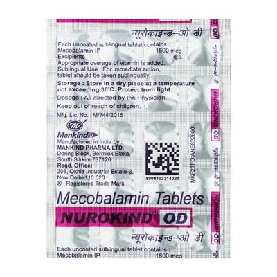 Nurokind OD Tablet 20'S - Nootropics And Neurotrophics