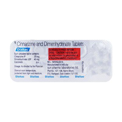 Dizitac Tablet 10'S - Vertigo-Ant