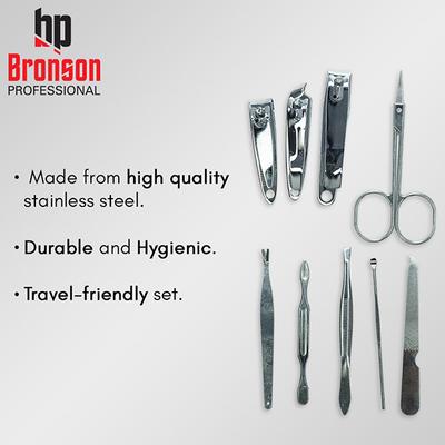 Bronson Professional Manicure Pedicure Kit 9 In 1 1's - Manicure & Pedicure Kits