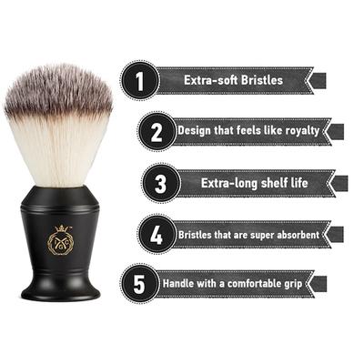India Grooming Club Royale Matte Black Shaving Brush 1's - Shaving Brushes