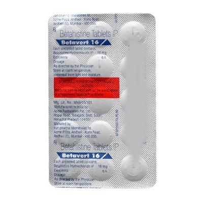 BETAVERT 16 Tablet 15's - Vertigo-Ant