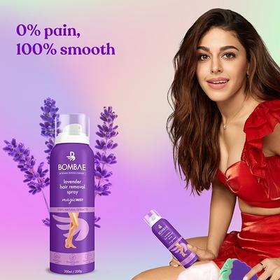 Bombae Lavender Hair Removal Spray 200 gm - Hair Removal Cream