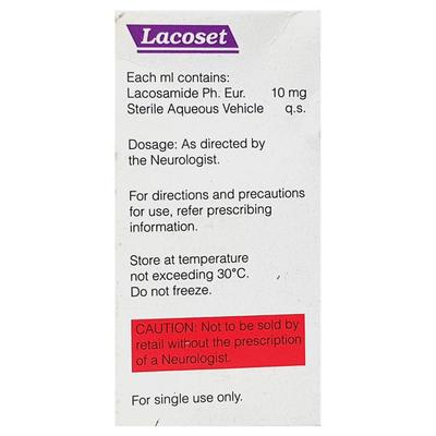 Lacoset Injection 20ml - Epilepsy/Convulsion-Ant