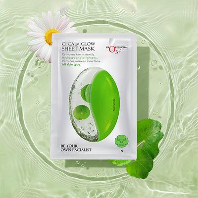 O3+ Ci-Calm Glow Sensitive Skin Sheet Mask with Ceramide for Barrier Repair & Anti Redness 30 gm - Sheet Masks
