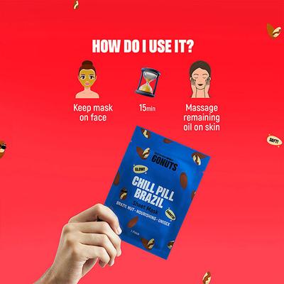 GONUTS By Bewakoof Chill Pill Brazil Face Sheet 20 gm - Sheet Masks