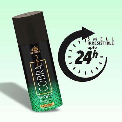 St. John Cool Limited Edition Deodorant Spray 150 ml + Sports Limited Edition Deodorant Spray 150 ml 2's - Men Deodorants/Roll-Ons