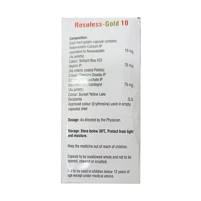 ROSULESS GOLD 10 Capsule 15's - Blood Clot-Ant