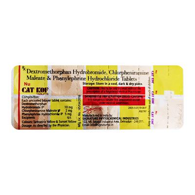 NU CAT KOF Tablet 10's - Cough And Cold-Cou
