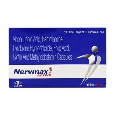 NERVMAX ACTIVE Capsule 10's - Supplements-Vam