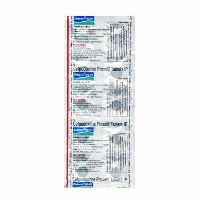 Zedocef DT 100mg Tablet 10'S - Bacterial Infections-Cep