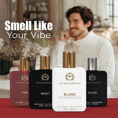 The Man Company Perfume Gift Set For Men 4 x 50ml- A Gentlemans Choice Premium Long-Lasting Perfume 1's - Men Perfumes (Edt/Edp)