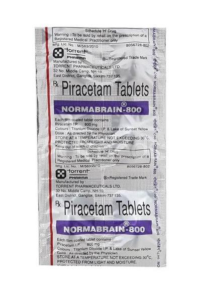 Normabrain 800mg Tablet 10'S - Nootropics And Neurotrophics