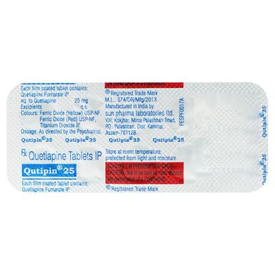 Qutipin 25mg Tablet 10'S - Psychosis-Ans