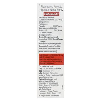 Fluticone FT 120Md Nasal Spray 6Gm - Nasal Congestion-Nas