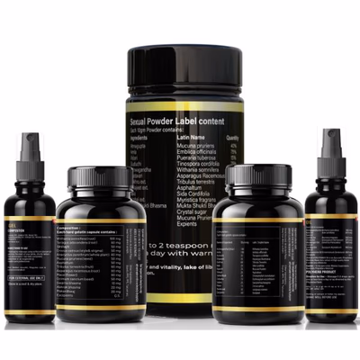 Zenius Xtra Power Gold Powder 100 gm + Xtra Power Gold Intimate Gel 50 ml + Xtra Power Gold Capsule (Night) 30's + Xtra Power Gold Capsule (Morning) 30's + Xtra Power Gold Booster Oil 50 ml 1's - Other Supplements