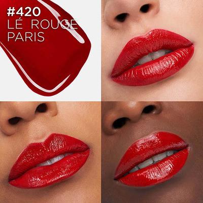 Loreal Paris Infallible Laque Resistance Lacquer-Like Shine, 16H Longwear, 420 Le Rouge Paris 4 ml - Liquid Lipsticks
