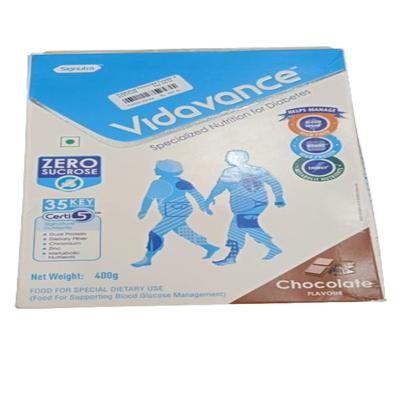 Vidavance Zero Sucrose Specialized Nutrition Supplement Powder for Diabetes Refill - Chocolate Flavour 400 g - Protein Drink
