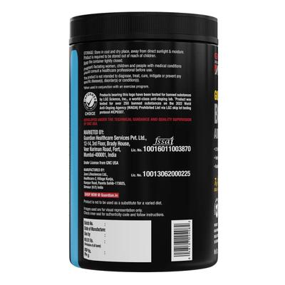 GNC AMP Gold Series BCAA Advanced Powder with Vitamin B6 - Orange Flavour 400 gm - Bcaa Supplements