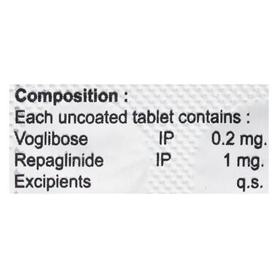 VOGLIOS RP 0.2/1 Tablet 10's - Diabetes-Ant