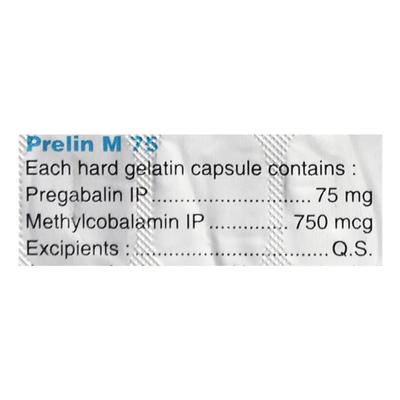 Prelin M 75mg Capsule 15'S - Neuropathic Pain-Dru