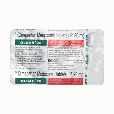 Olsar 20mg Tablet 15'S - Hypertension-Ang