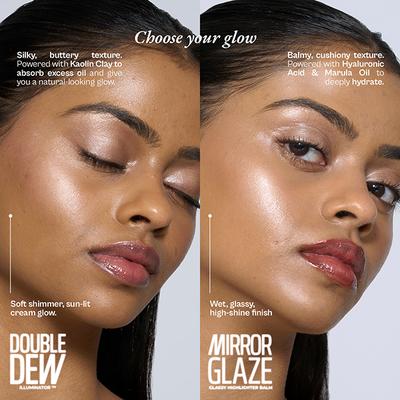 FAE Beauty Mirror Glaze - Glass Balm Illuminator, for High-Shine, Glassy Glow, Shade - Lunar 7.5 gm - Highlighters & Illuminators
