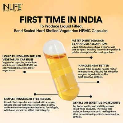 Inlife Plant Based Vitamin E Vegan Liquid Capsule 30's - Digestive Health
