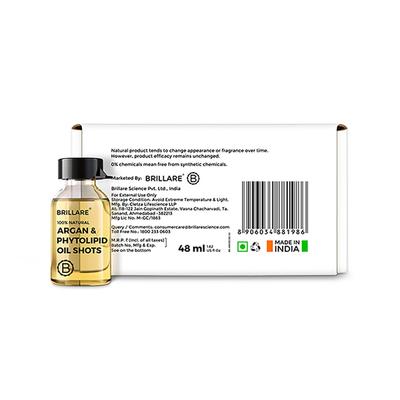 Brillare Argan & Phytolipid Oil Shots For Dry, Frizzy Hair 48 Ml - Hair Oils