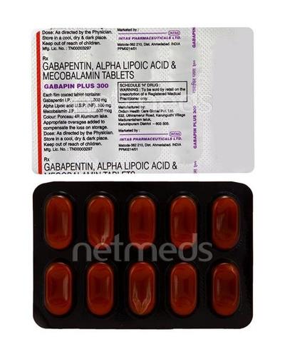 Gabapin Plus 300mg Tablet 10'S - Neuropathic Pain-Dru