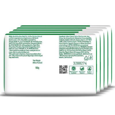 Dettol Original Soap - 12Hr Protective Shiled (Pack of 6 X 150 g) - Soaps