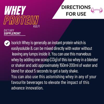 Zenius Whey Protein Powder - Kulfi Flavour 1 kg - Whey Proteins