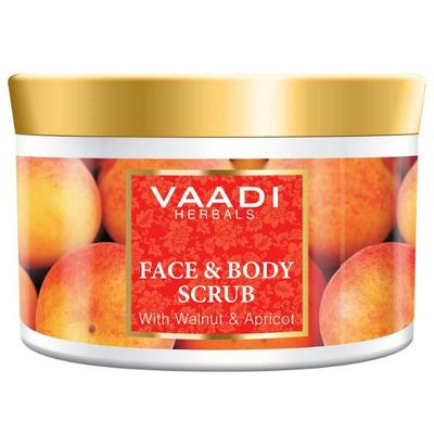 Vaadi Herbals Face And Body Scrub With Walnut And Apricot 500 gm - Face Scrubs