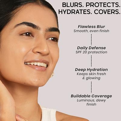 Insight Cosmetics Skin Tint 5In1 Multifunctional Serum Foundation - Whipped Cream 30 gm - Foundation