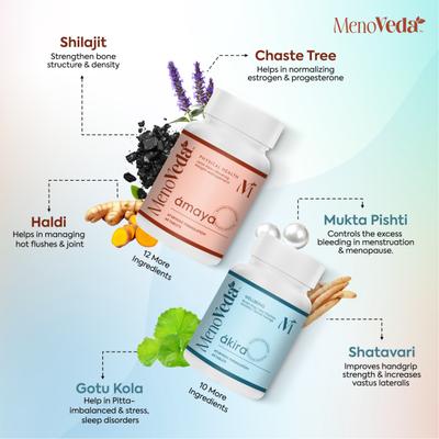 Menoveda Akira and Amaya Tablet (Combo Pack) 1's - Speciality Medicines